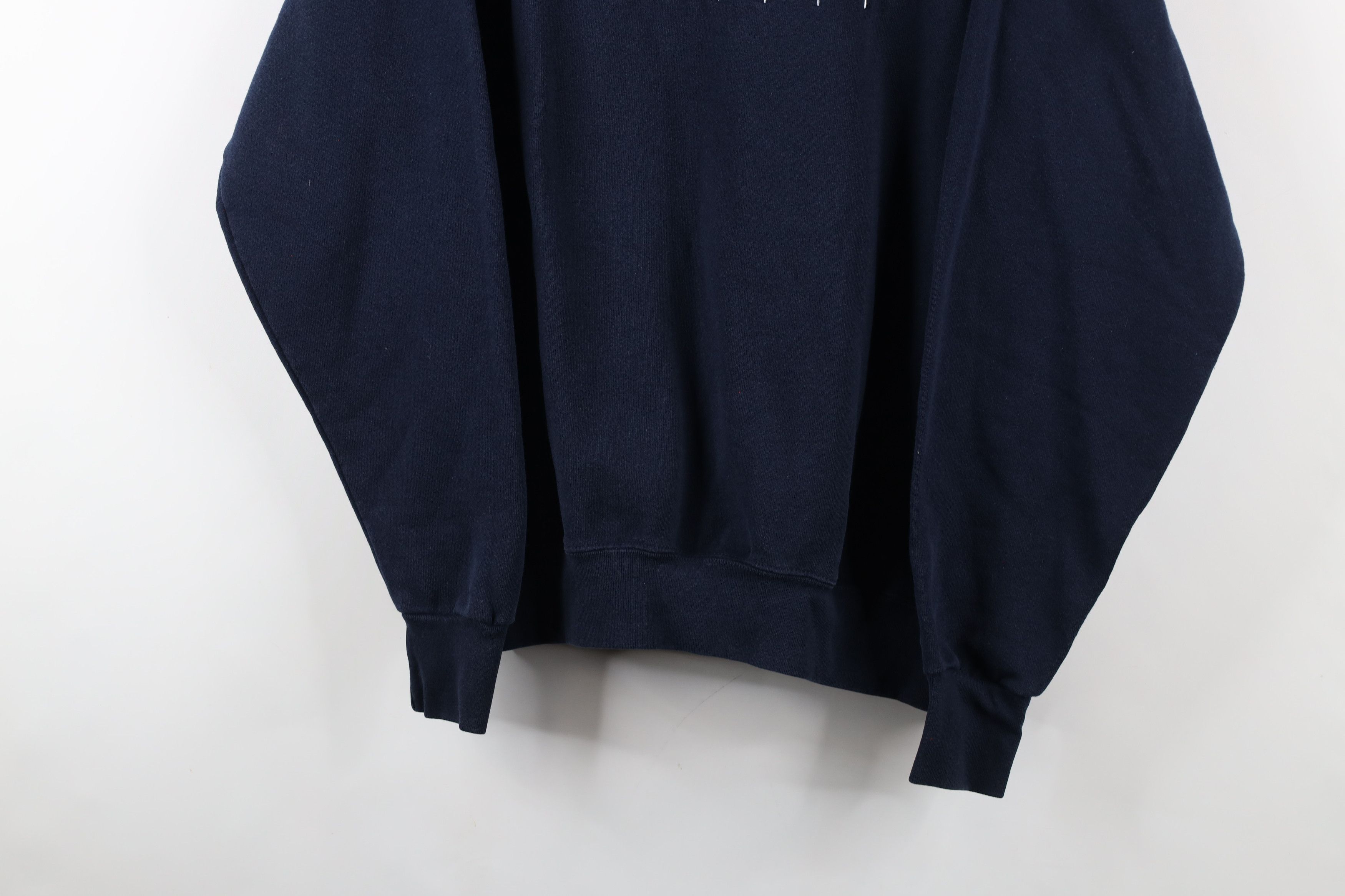 Vintage Vintage 90s Spell Schuller Crewneck Sweatshirt Navy Blue USA Size US XL / EU 56 / 4 - 3 Thumbnail