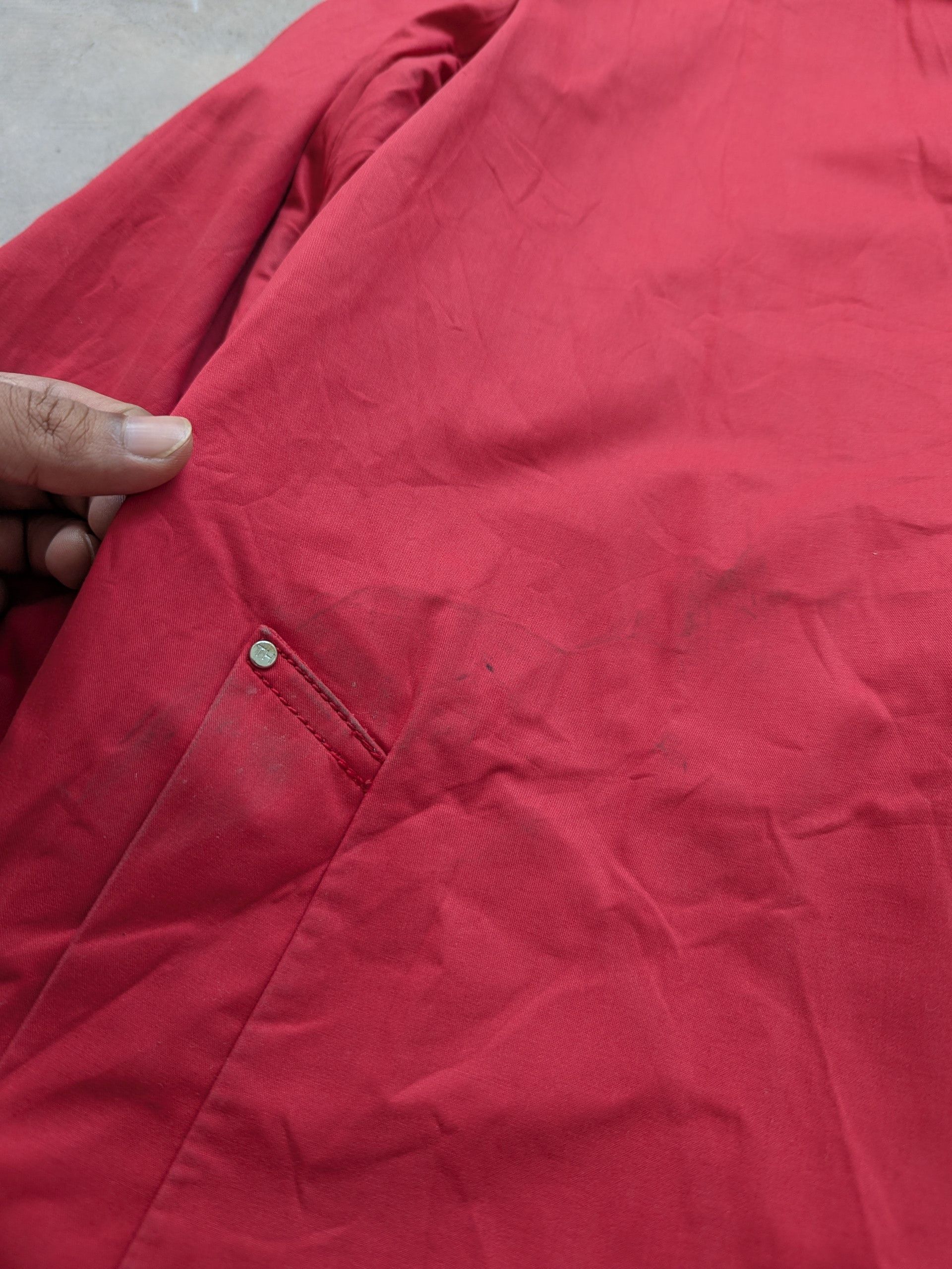 Tommy Hilfiger × Vintage Tommy Hilfiger Trench Coat Red Women Size S / US 4 / IT 40 - 8 Thumbnail