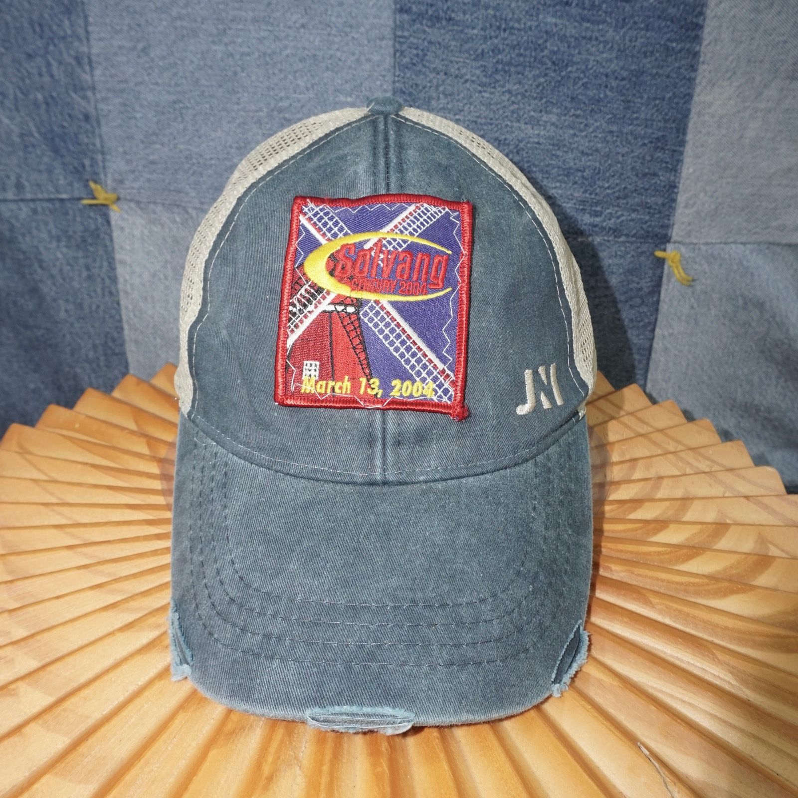 Vintage OSFA - sewn solvang century 2004 distressed trucker hat Size ONE SIZE - 1 Thumbnail