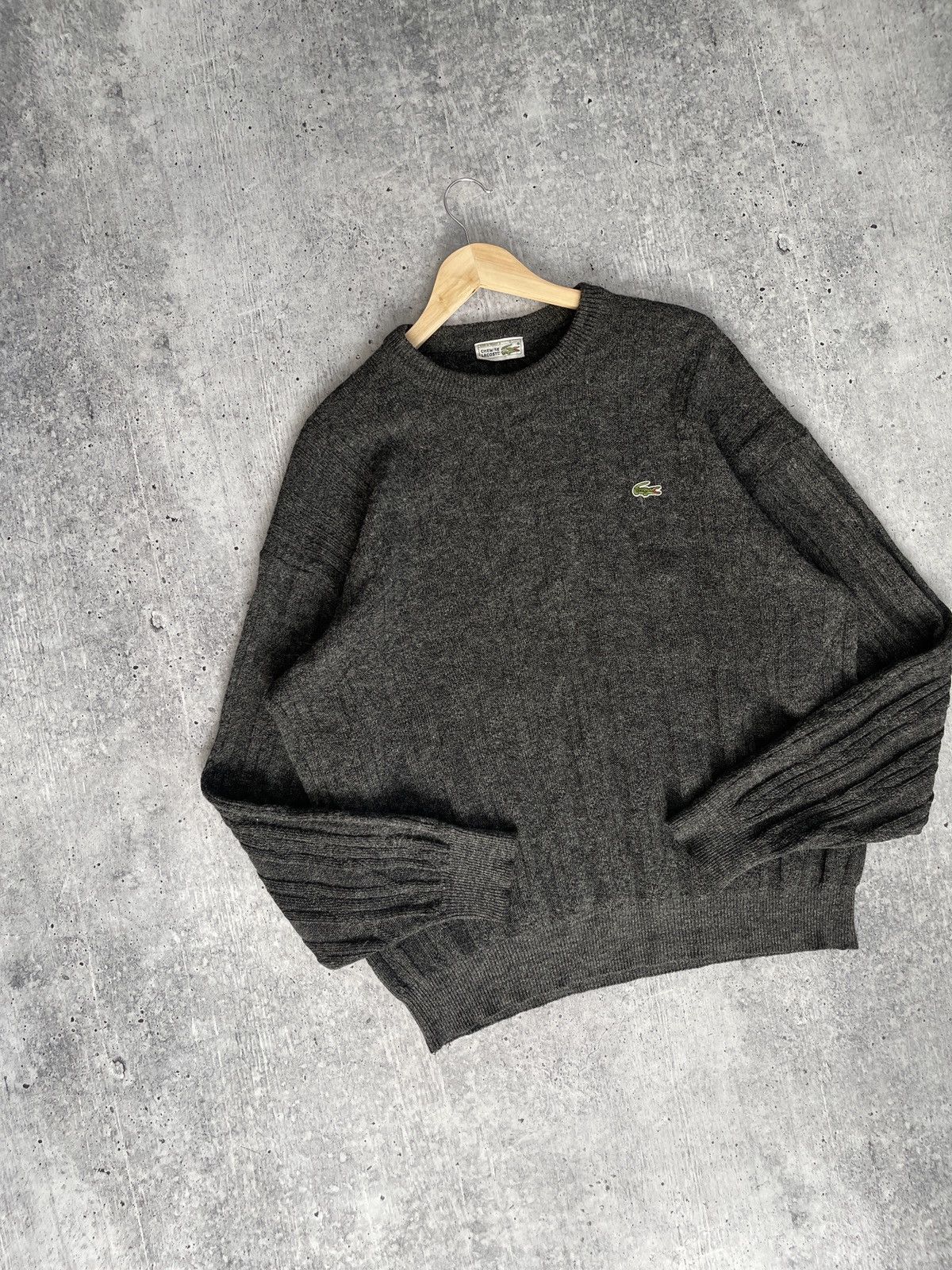 Lacoste × Vintage Lacoste Vintage 90s Grey Sweater Size XL-XXL Made In France Size US XL / EU 56 / 4 - 3 Thumbnail
