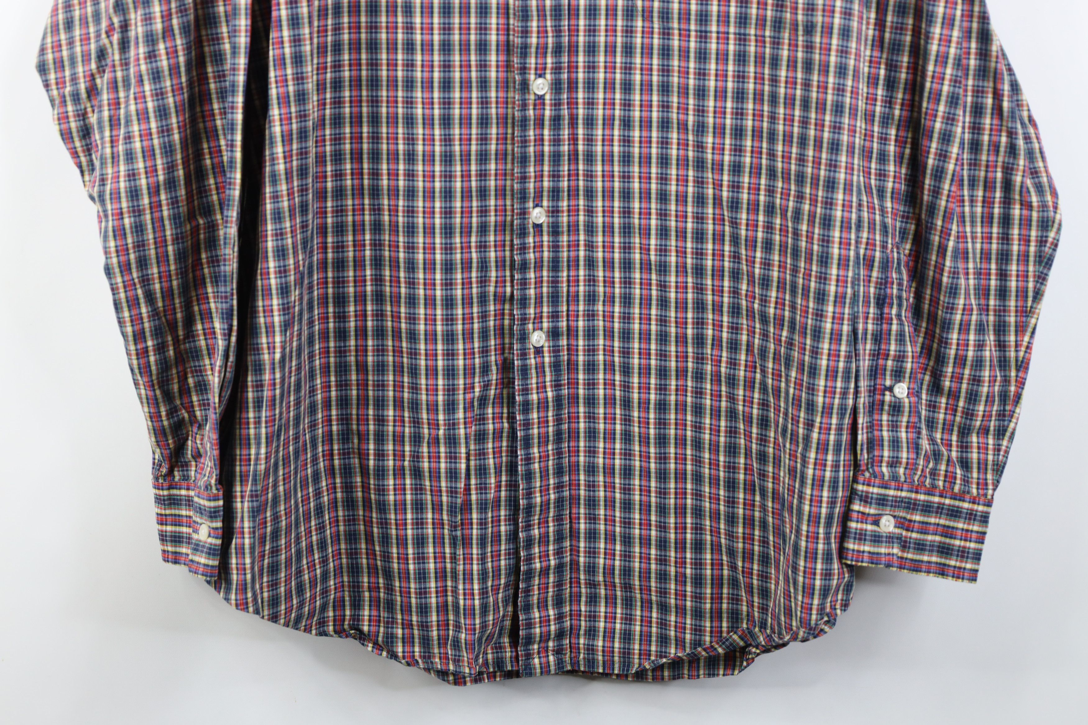 Polo Ralph Lauren Vintage 90s Ralph Lauren Rainbow Plaid Button Down Shirt Size US L / EU 52-54 / 3 - 3 Thumbnail