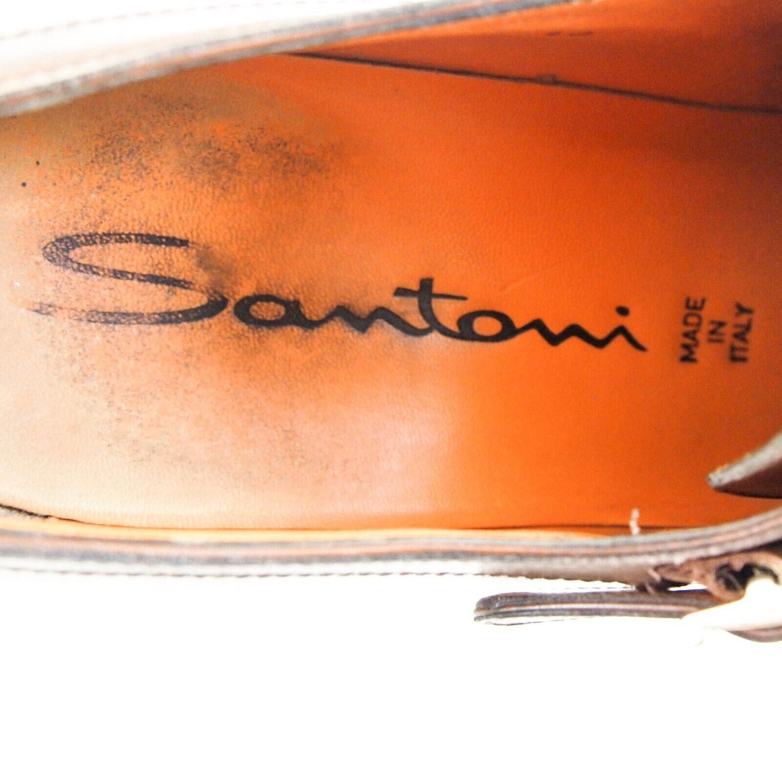 Santoni Santoni Double Monks Brown Leather US 11 E EU 44 F Size US 11 / EU 44 - 8 Thumbnail