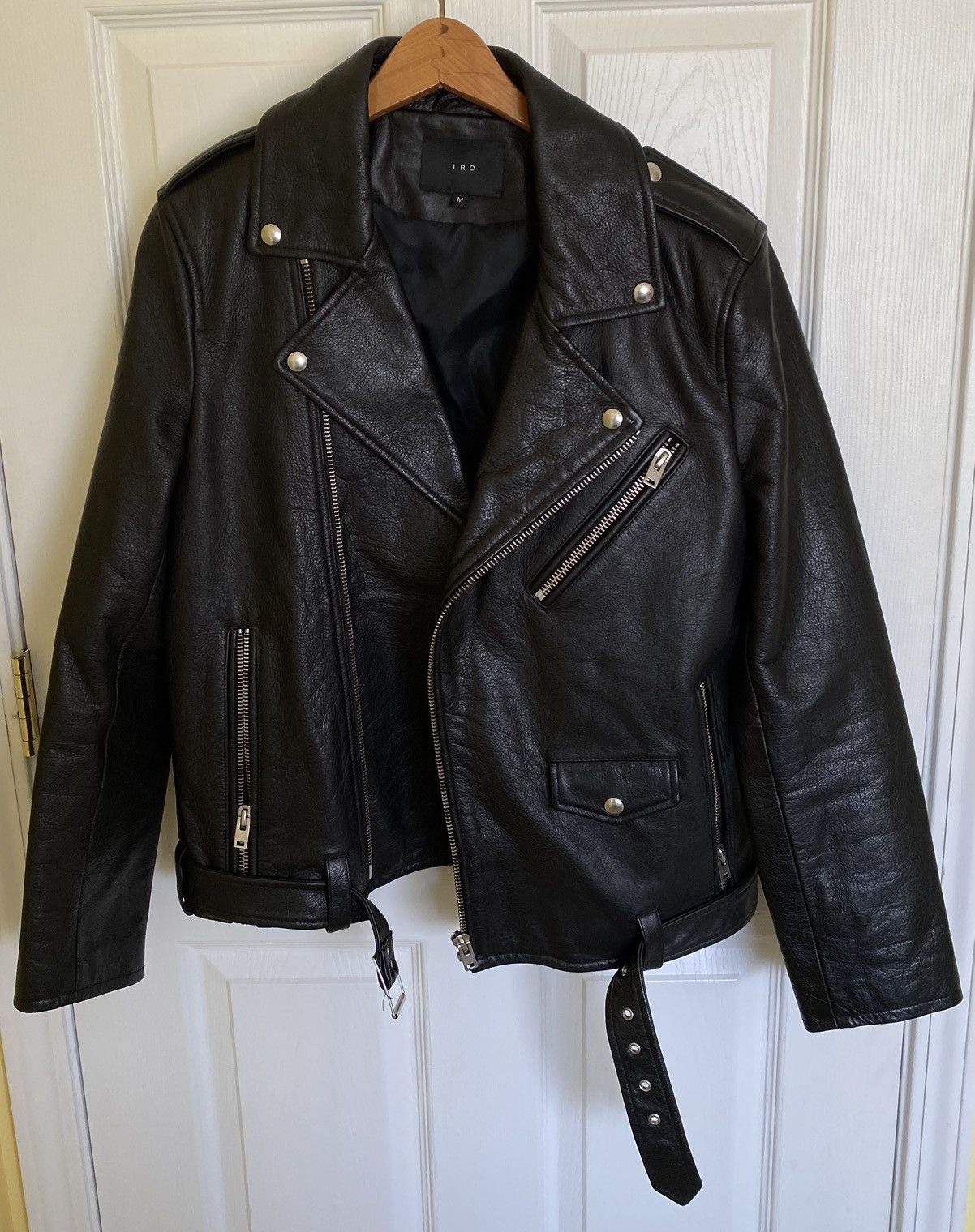 Iro IRO Paris FW15 Maizil Leather Biker Jacket Medium Black Size US M / EU 48-50 / 2 - 1 Thumbnail