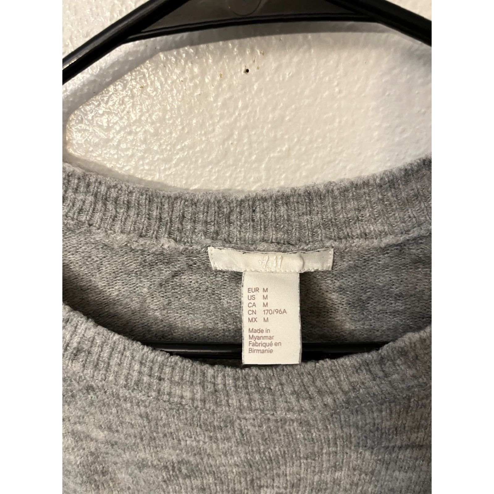 H&M H&M Womens Pullover Sweater Gray Long Sleeve Crew Neck M Acrylic Blend Crew Neck Sweater Womens M Gray Knit Heathered Pullover Sweater 90s? Size M / US 6-8 / IT 42-44 - 2 Thumbnail