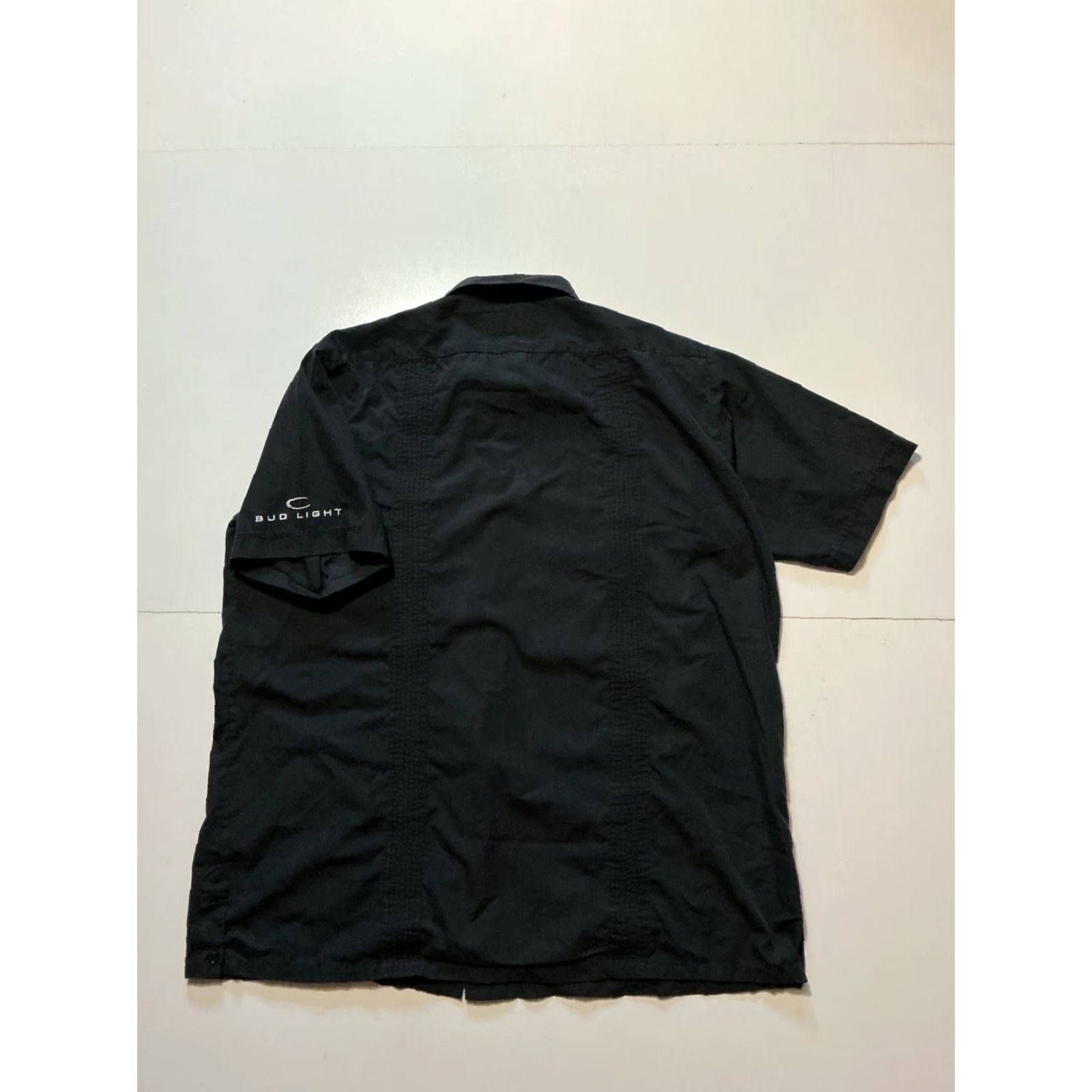 Vintage VINTAGE Dragonfly Guayabera Embroidered Bud Light Black Button S/S Shirt XL Mens Size US XL / EU 56 / 4 - 2 Thumbnail