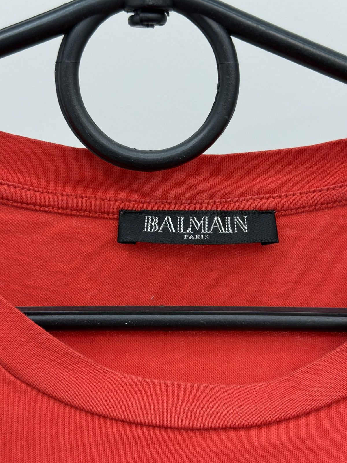 Balmain Balmain Big Logo Cotton T Shirt Size XS / US 0-2 / IT 36-38 - 7 Thumbnail