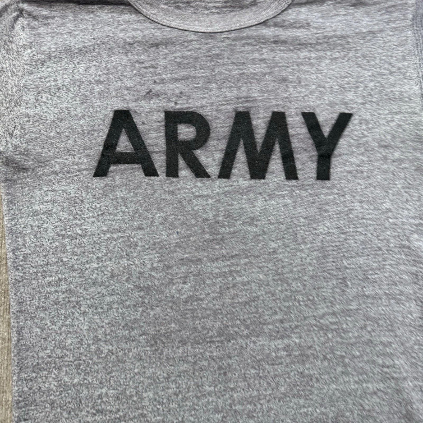 Champion US Army Gray Single Stitch Tee Vintage 1980s Size US M / EU 48-50 / 2 - 2 Thumbnail