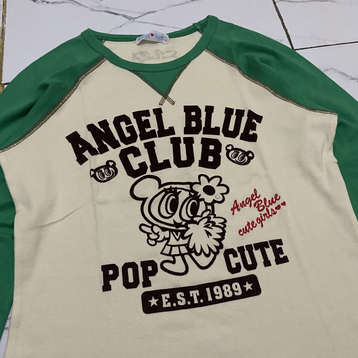 Angel Blue 2000s Angle Blue Longsleeve Size L / US 10 / IT 46 - 5 Thumbnail