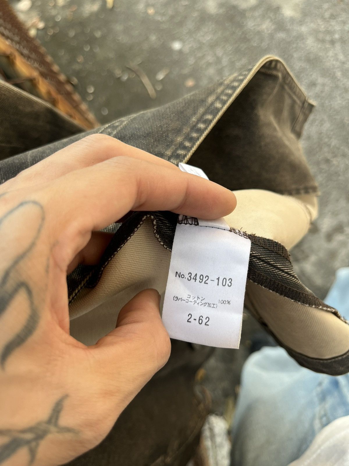 Japanese Brand Distressed waxwash jacket style Grunge x Western Size US L / EU 52-54 / 3 - 9 Thumbnail