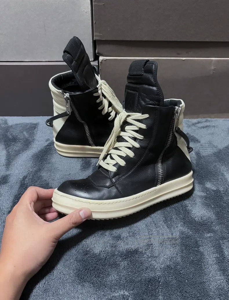 Rick Owens Rick Owens Leather Inverted Triangle with Iron Hook Size US 4.5 / IT 34.5 - 4 Thumbnail