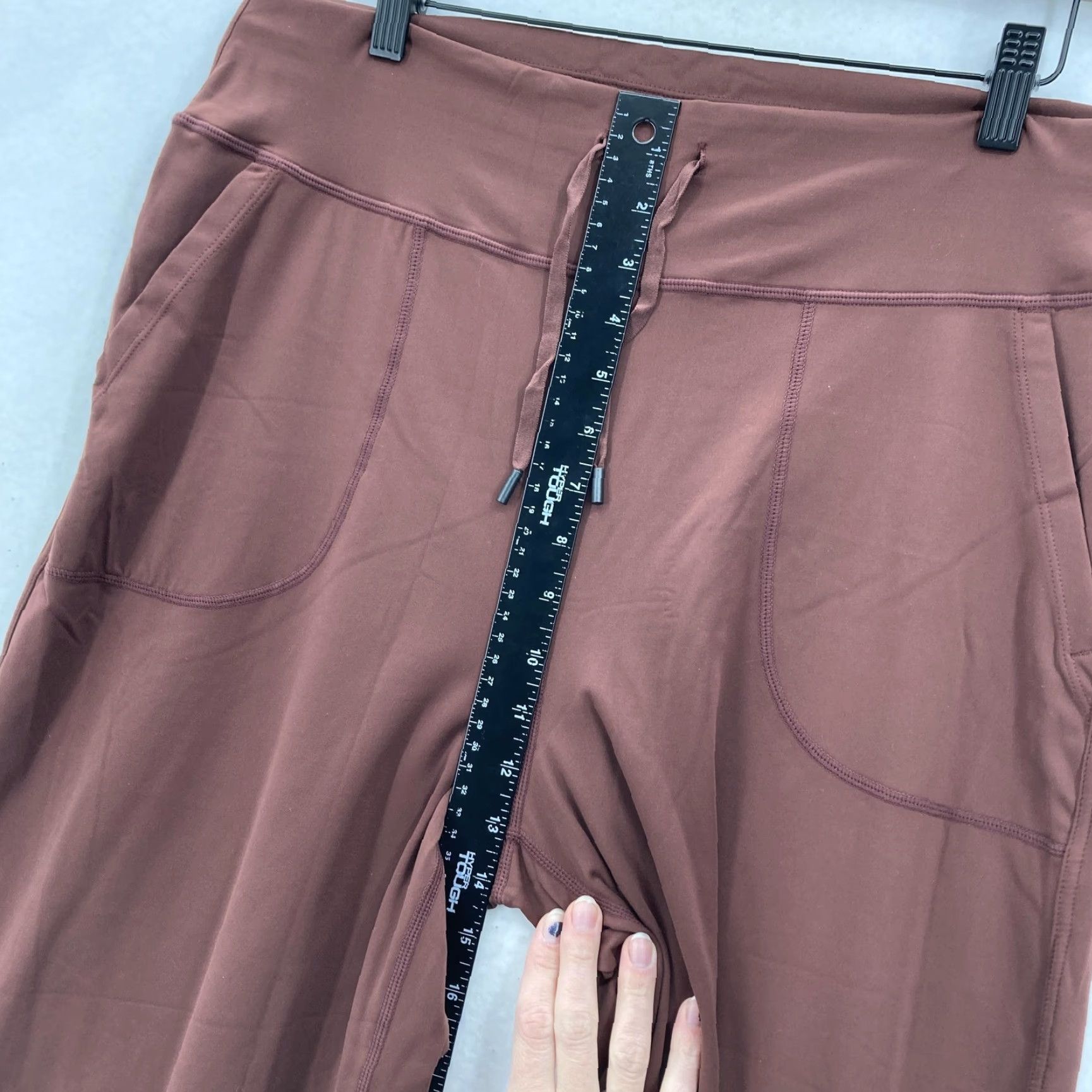 Vintage Willit Pants Womens XL Brown Wide-Leg Yoga Lounge Drawstring Pockets Athletic Size 40" / US 18 - 7 Thumbnail