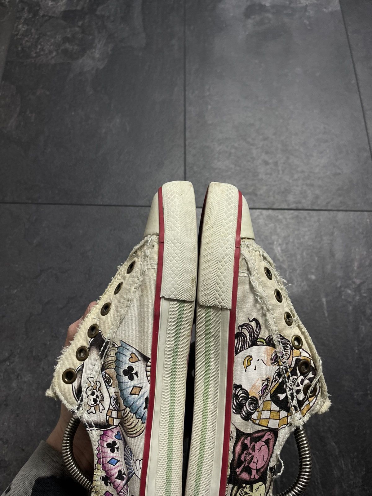 Christian Audigier × Ed Hardy × Vintage Vintage Ed Hardy Tattoo Print Sneakers Size US 7 / IT 37 - 13 Thumbnail