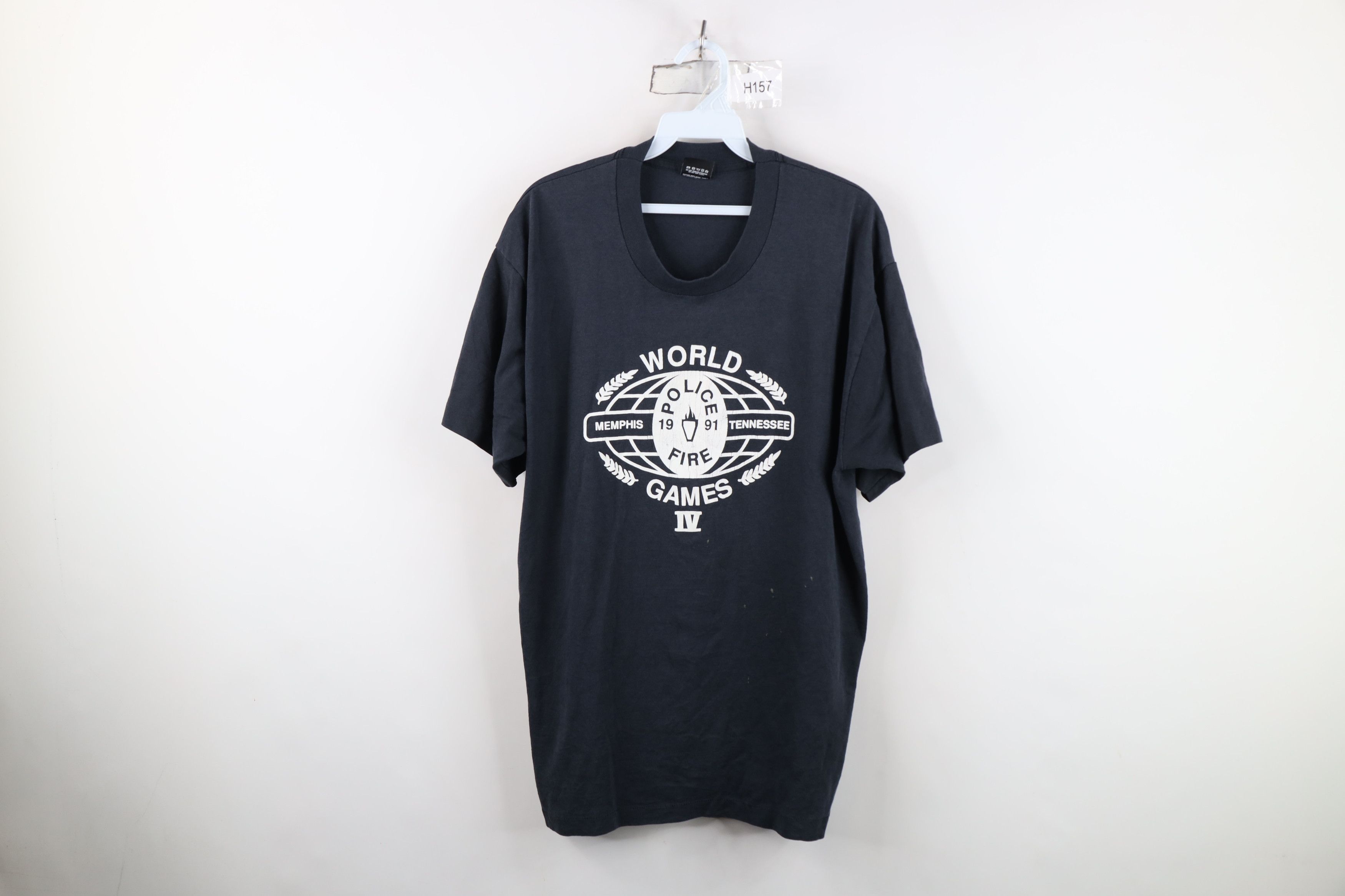 Vintage Vintage 90s Fire World Games IV Short Sleeve T-Shirt USA Size US XL / EU 56 / 4 - 1 Thumbnail