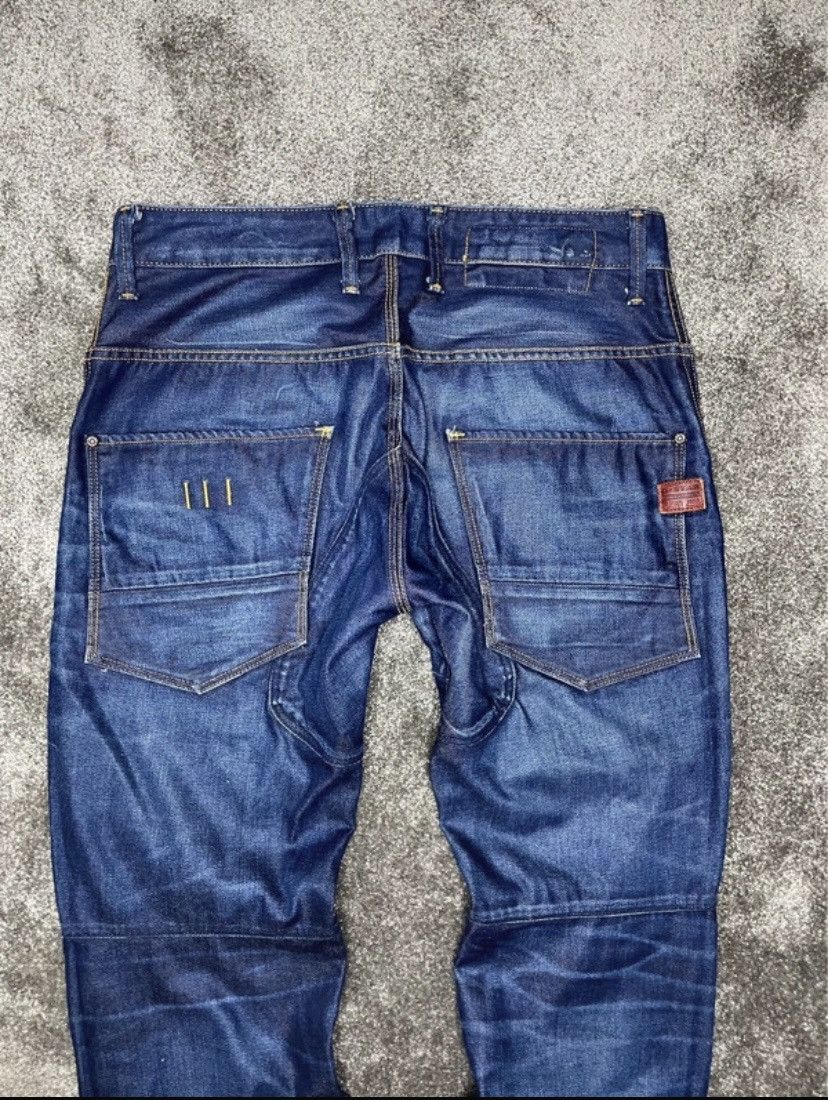 G-Star G-Star Raw Ranch 5620 3D Tareped Jeans Dark Indigo Denim Size US 34 / EU 50 - 4 Thumbnail