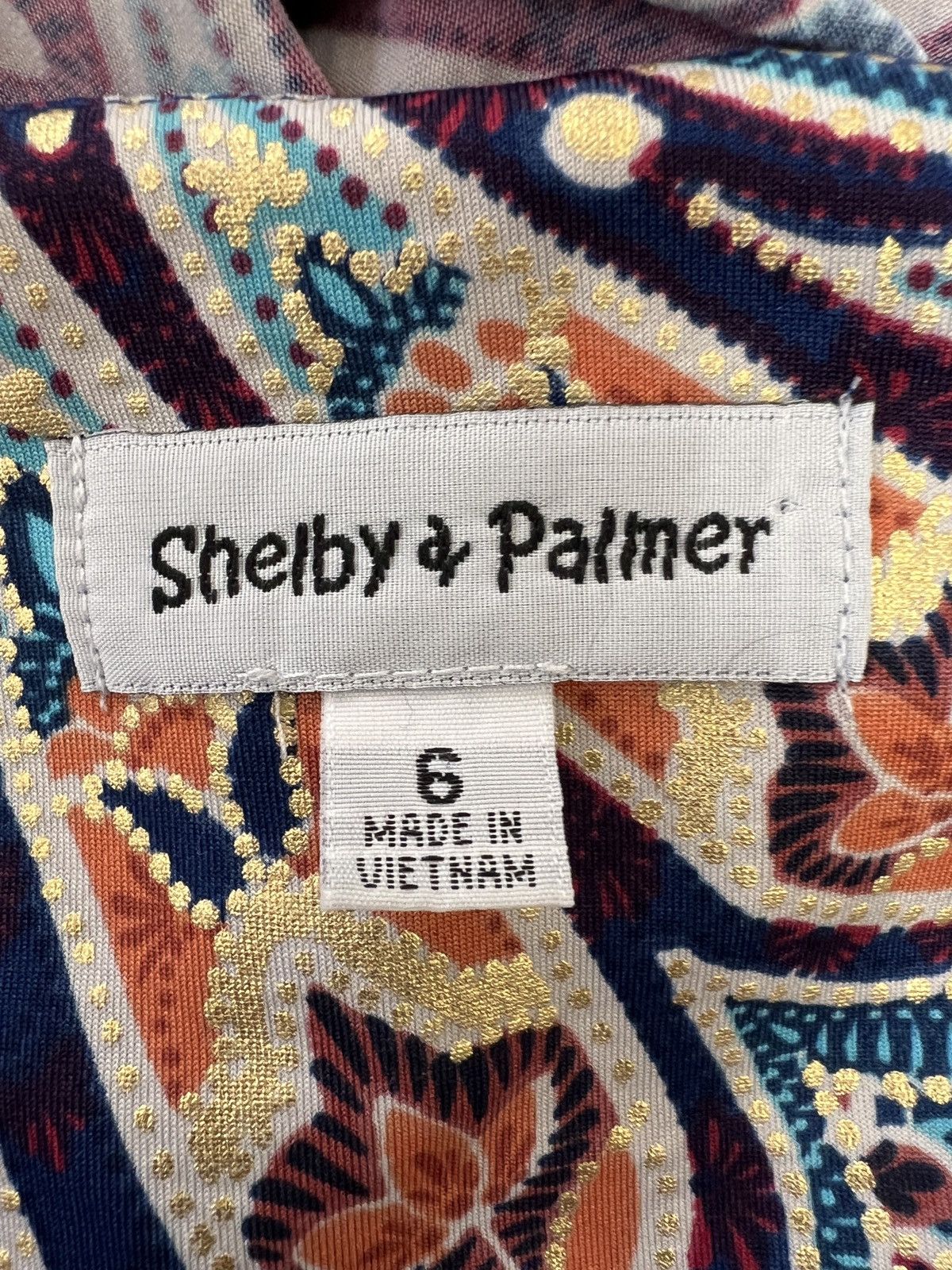 Other Shelby & Palmer navy and orange paisley midi dress Size M / US 6-8 / IT 42-44 - 5 Thumbnail