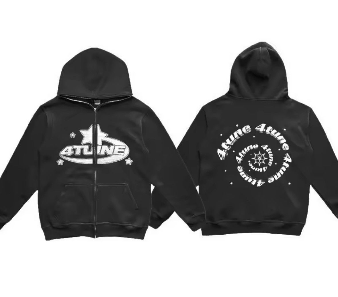 Other Retro Y2K Star Letter Hip Hop Zip Hoodies Punk Jacket Size M / US 6-8 / IT 42-44 - 2 Thumbnail