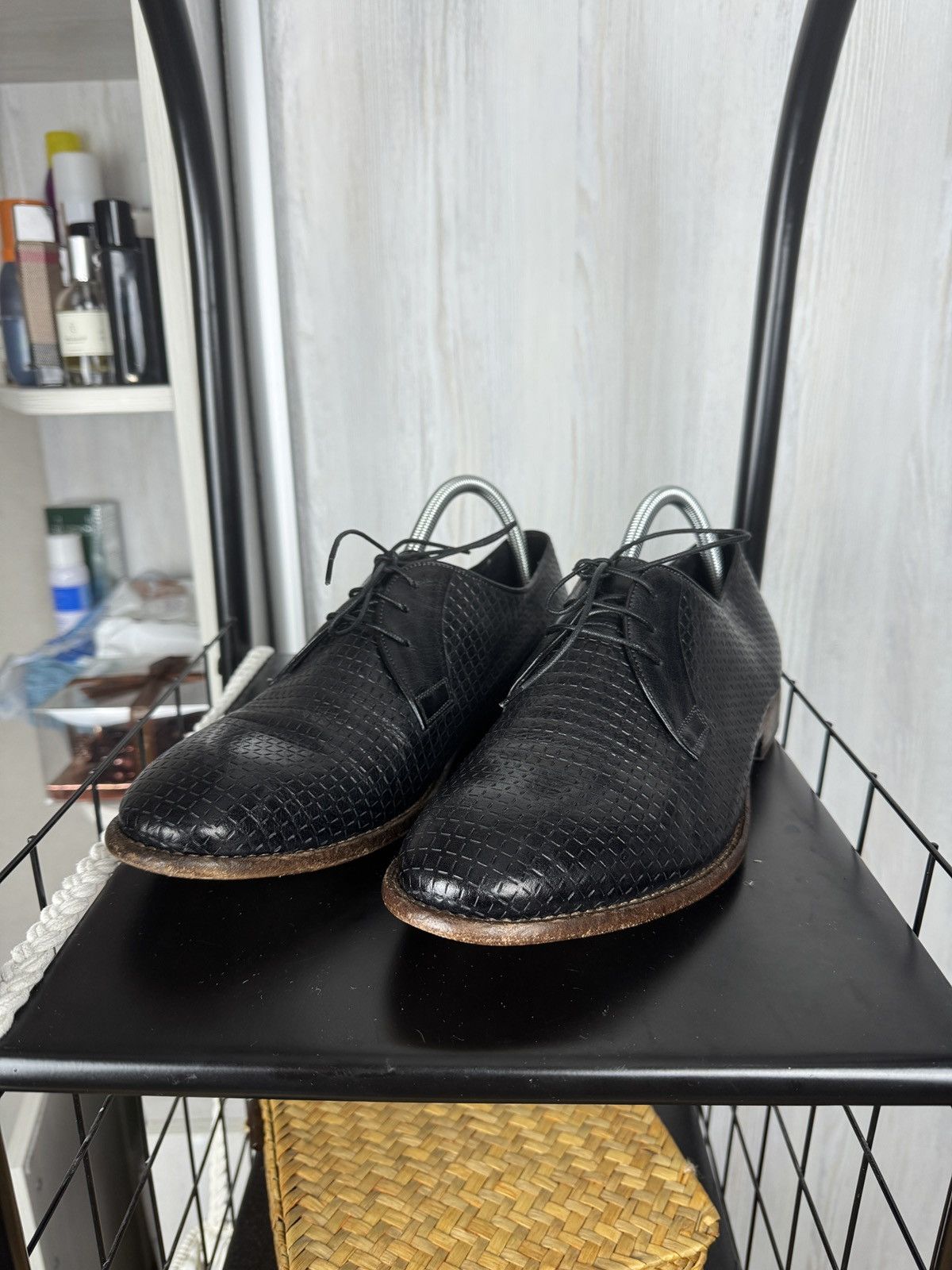 Other Camerlengo Perforated black leather derby Italy men’s shoes Size US 10 / EU 43 - 2 Thumbnail