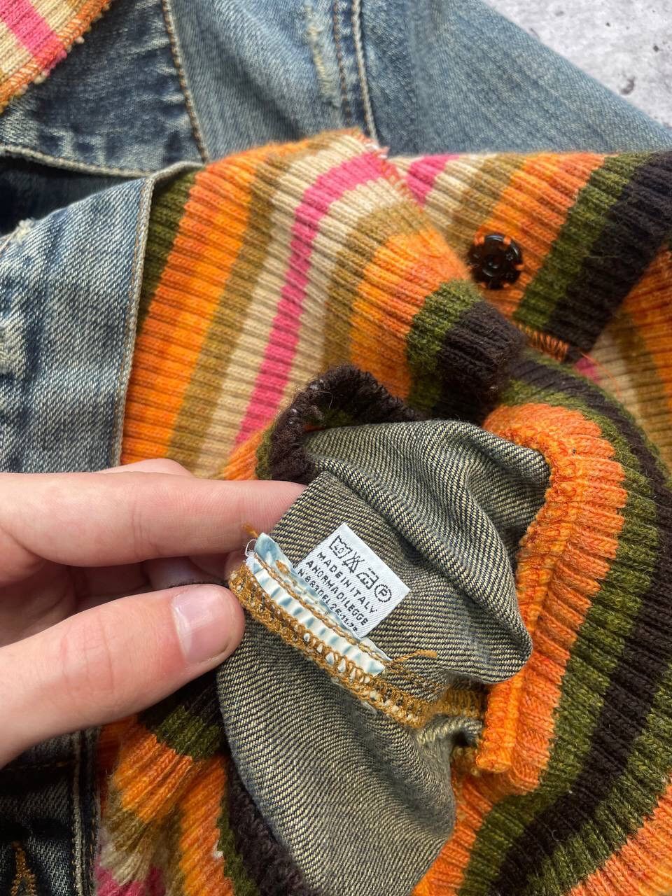 If Six Was Nine × Japanese Brand × Miss Sixty Vintage Crazy Miss Sixty Denim Knitted Jacket Y2K Size M / US 6-8 / IT 42-44 - 12 Thumbnail