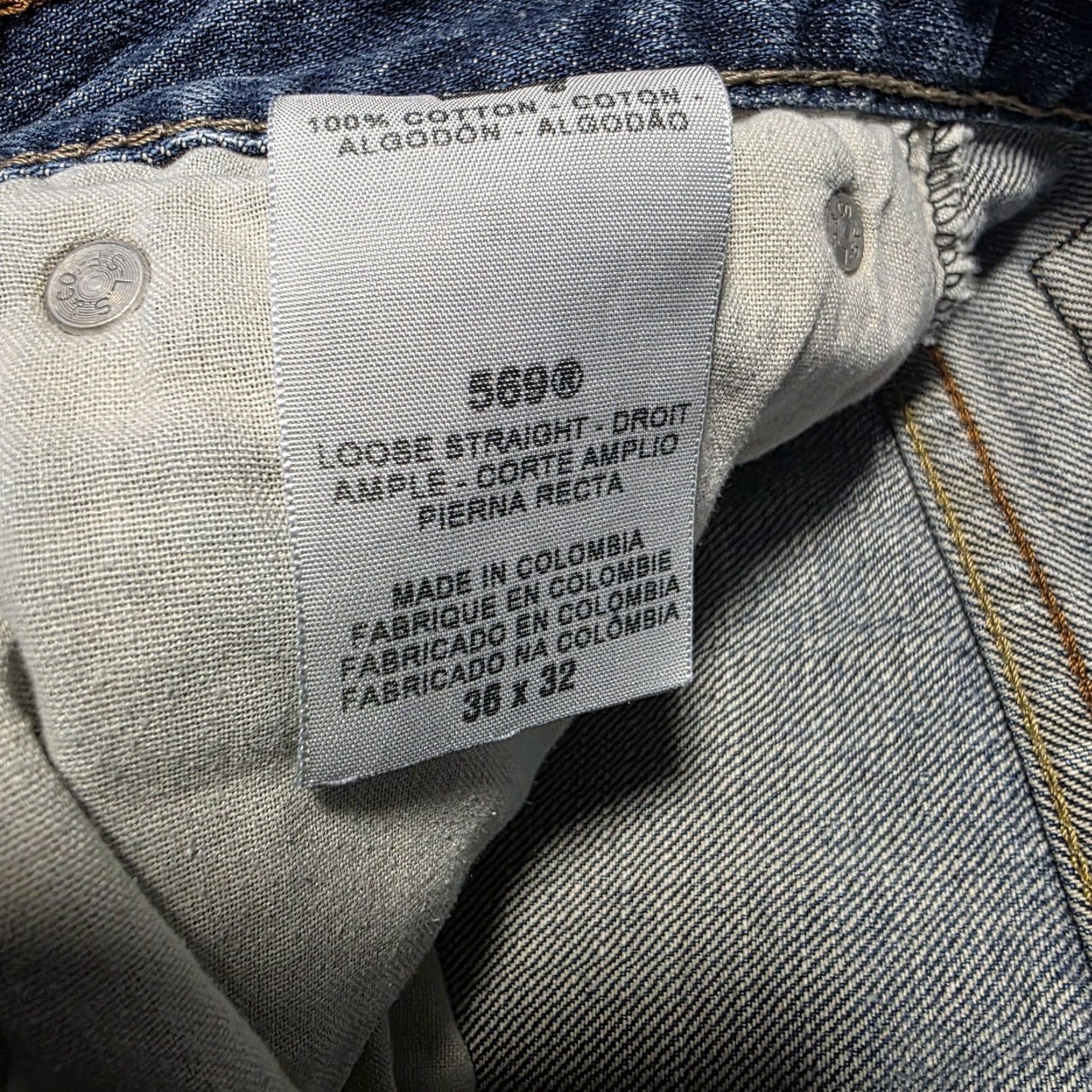 Levi's VINTAGE Levi's 569 Jeans Mens Blue 36x32 Skater Grunge Distressed Fade Size US 36 / EU 52 - 6 Thumbnail