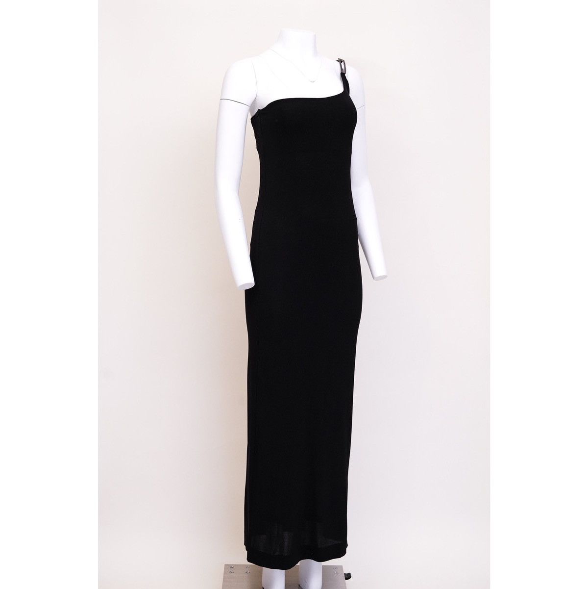 Gucci Gucci S/S 1998 One Shoulder Logo Buckle Dress Size S / US 4 / IT 40 - 3 Thumbnail