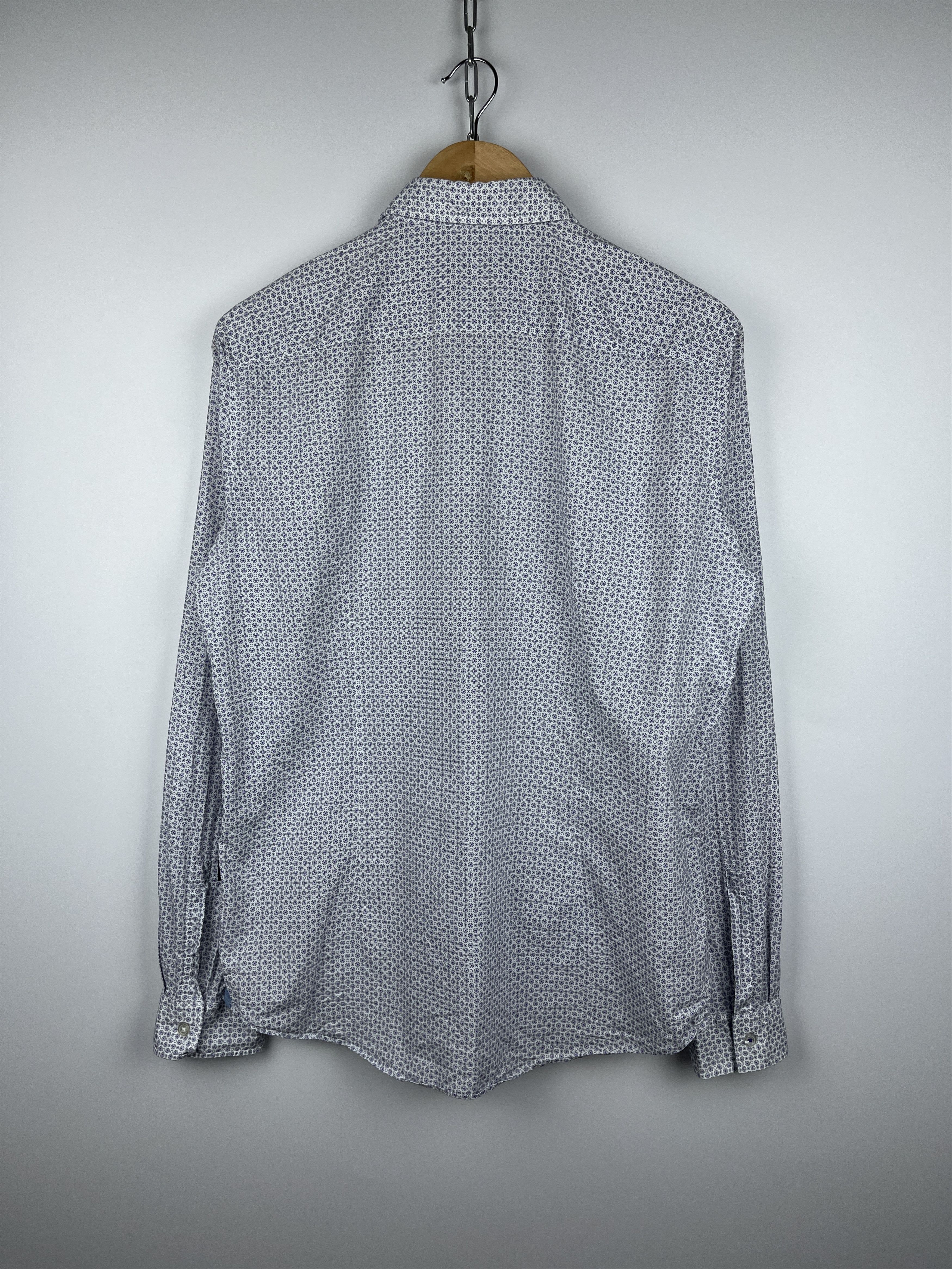 Hugo Boss Hugo Boss Small Polka Dot Long Sleeve Shirt Button Up Size US M / EU 48-50 / 2 - 13 Thumbnail