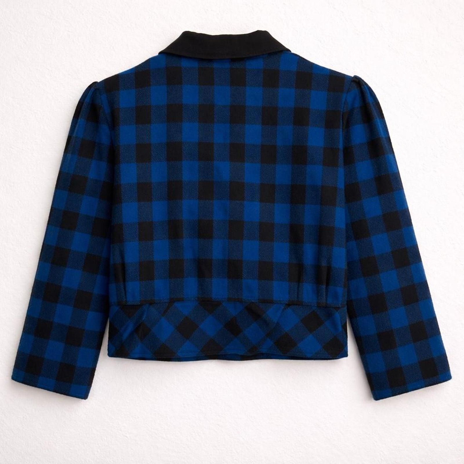 Other Vintage Y2K Preppy Plaid Cropped Blazer gossip Girl Clueless Size M / US 6-8 / IT 42-44 - 3 Thumbnail