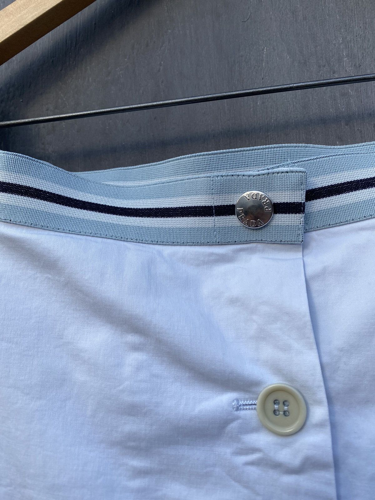Prada × Vintage Prada Vintage cotton Skirt size 46 made in italy Size 32" / US 10 / IT 46 - 4 Thumbnail