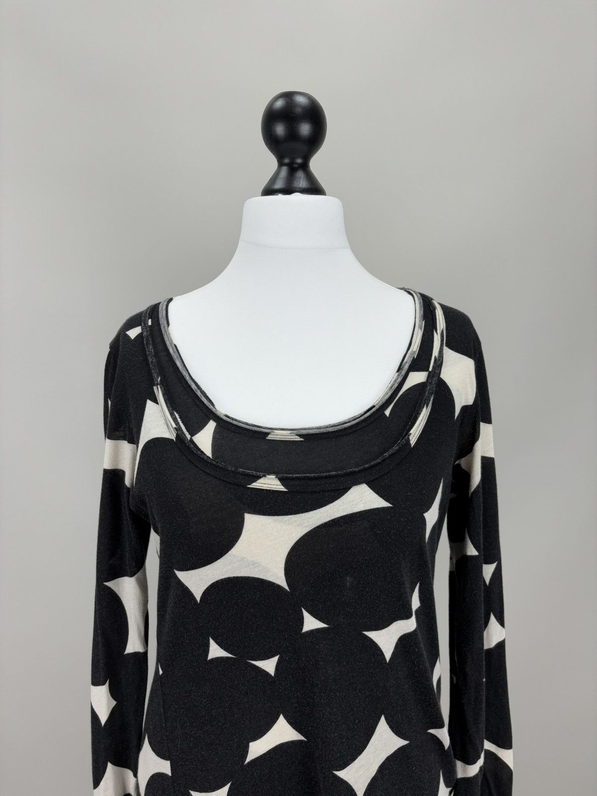 Japanese Brand × Rundholz Womens dress Rundholz Black Label Size M Color White/Black Size M / US 6-8 / IT 42-44 - 3 Thumbnail