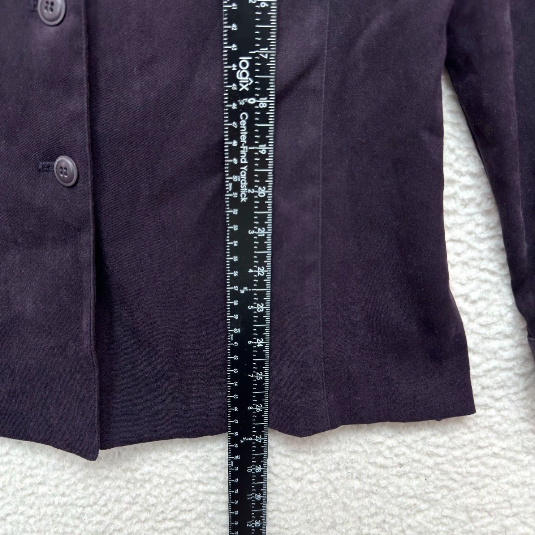 Express VINTAGE Express Shirt Womens 90s Purple Button Up Faux Suede M Size M / US 6-8 / IT 42-44 - 7 Thumbnail