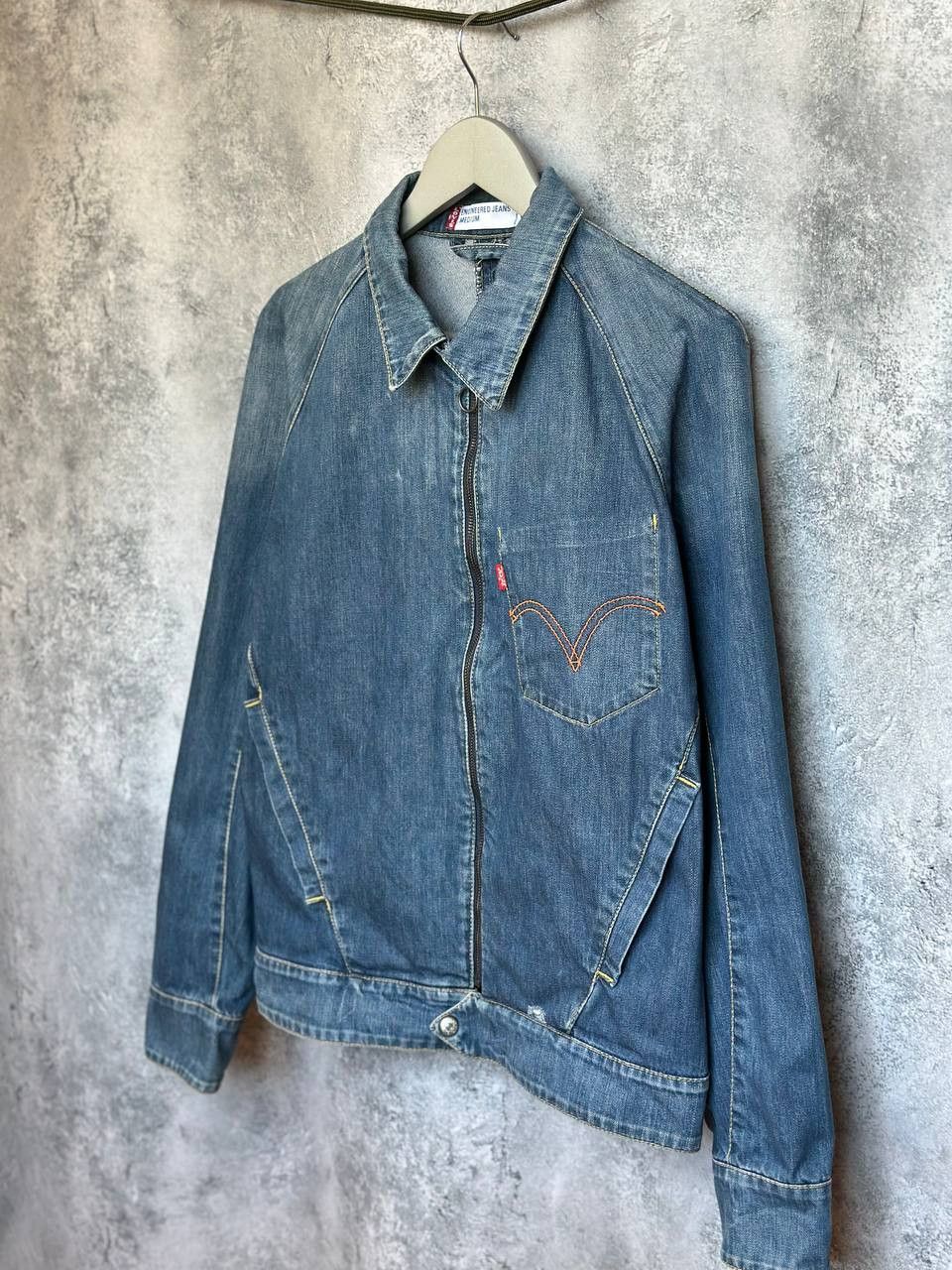 Levi's Engineered Denim Jacket Distressed Jeans Rare