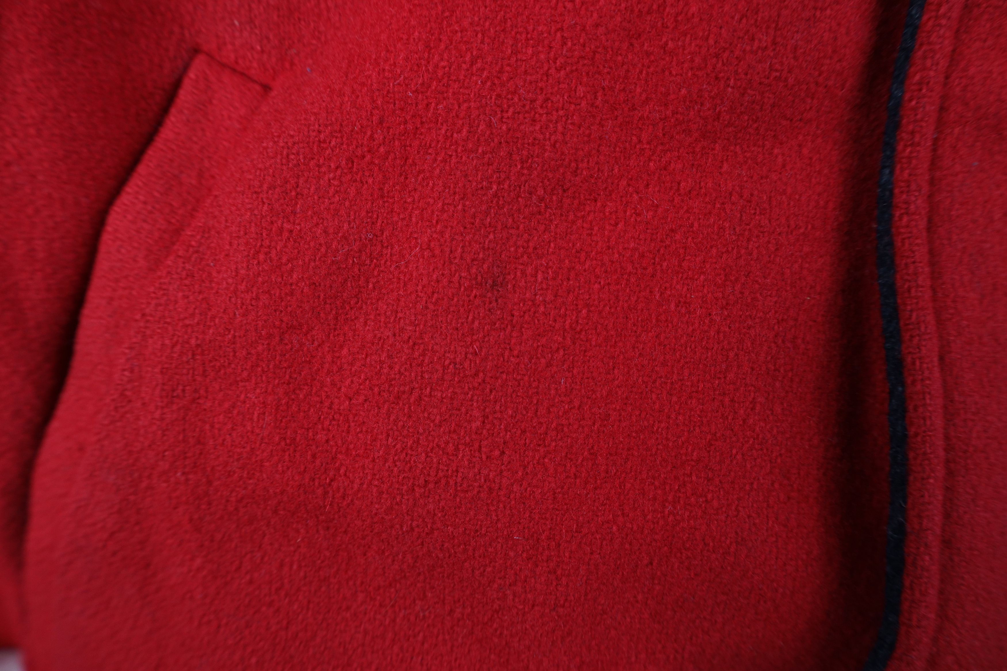 Woolrich Woolen Mills Vintage 90s Woolrich Wool Full Zip Bomber Jacket Red USA Size US XL / EU 56 / 4 - 5 Thumbnail