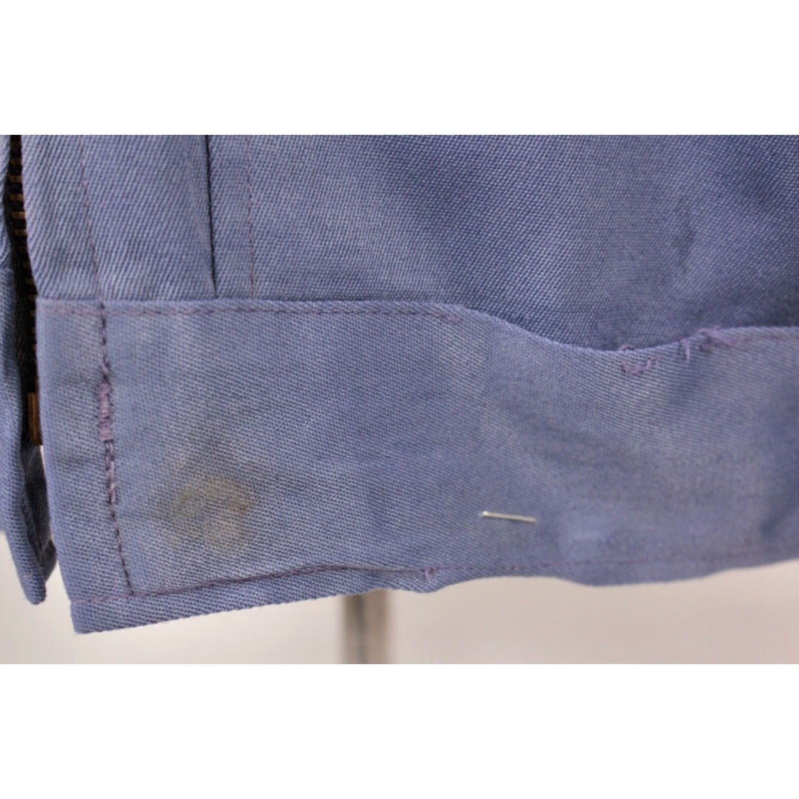 Vintage VINTAGE Men’s VTG 60s Blue Work Jacket Sz Small 36 1960s Rayon Blend Topp Master Jacket Work Mens Size US XXS / EU 40 - 7 Thumbnail