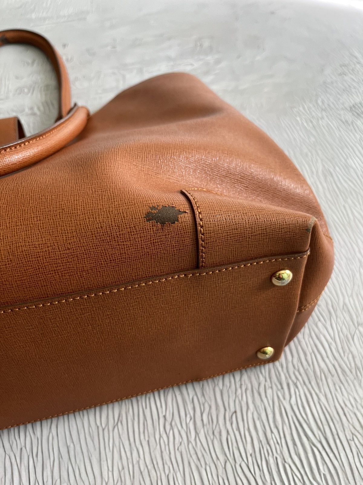 Fendi Fendi Brown Leather Chameleon Shopping Tote Bag Luxury Size ONE SIZE - 10 Thumbnail
