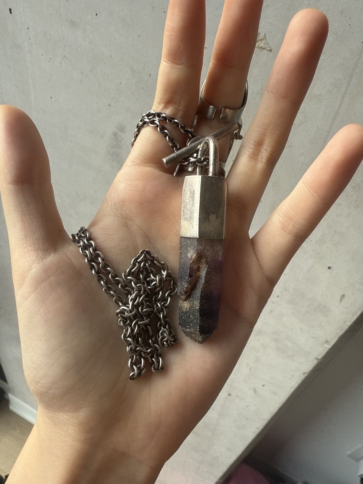 Parts Of Four Parts of 4 amethyst necklace Size ONE SIZE - 3 Thumbnail