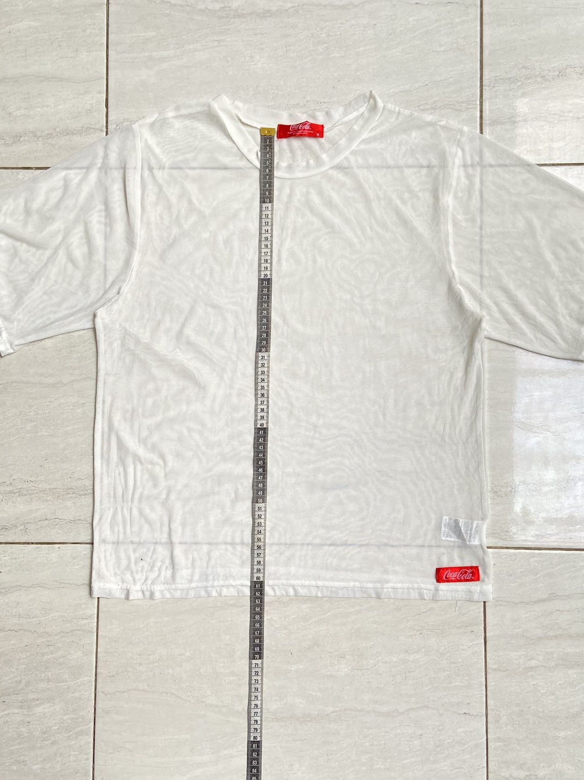 Coca Cola COCA COLA White Mesh T-shirt Size US M / EU 48-50 / 2 - 6 Thumbnail