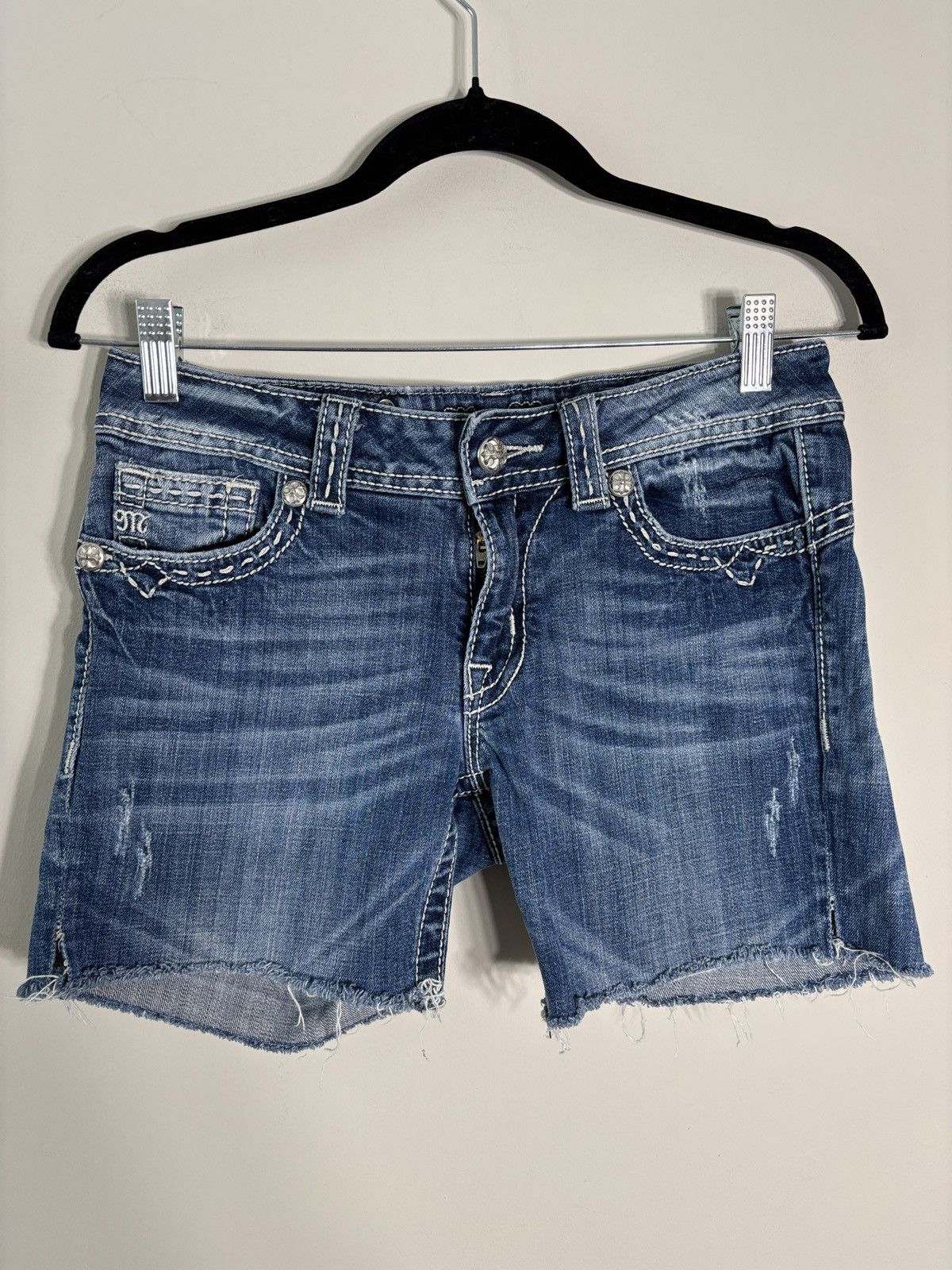 Miss Me Miss Me Jeans Cutoff Denim Shorts Size 29 Size 29" - 1 Thumbnail