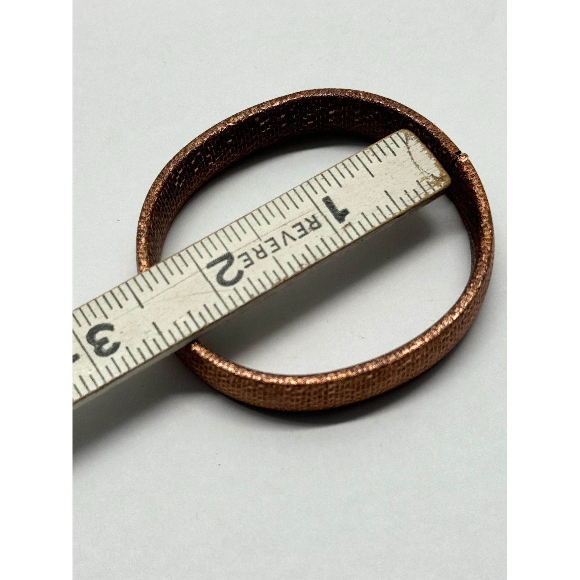 Vintage Vintage textured copper bangle bracelet Size ONE SIZE - 5 Thumbnail
