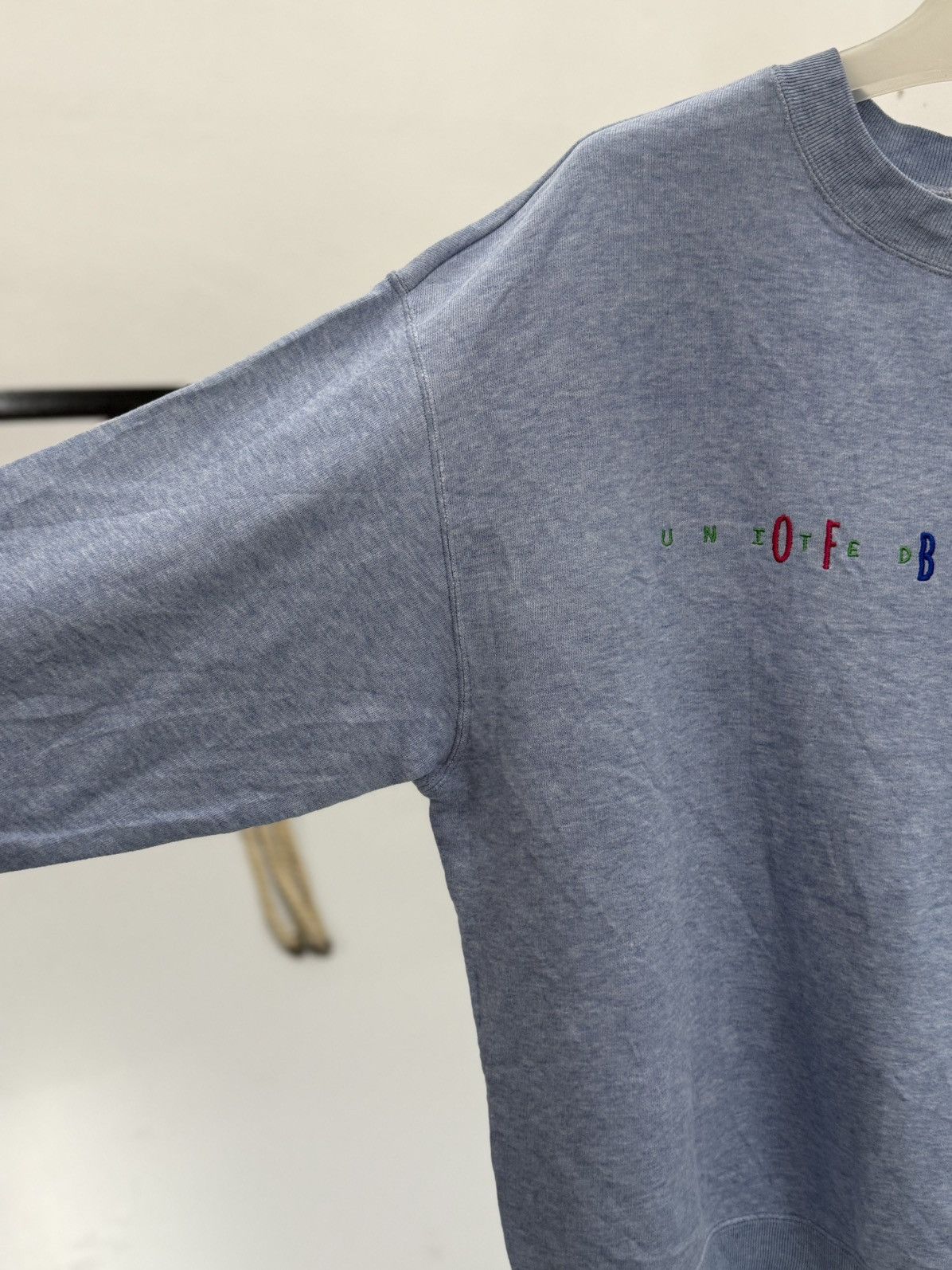 United Colors Of Benetton 🔥 90s United Colors of Benetton Colorway Embroidery Sweat -S Size US S / EU 44-46 / 1 - 5 Thumbnail