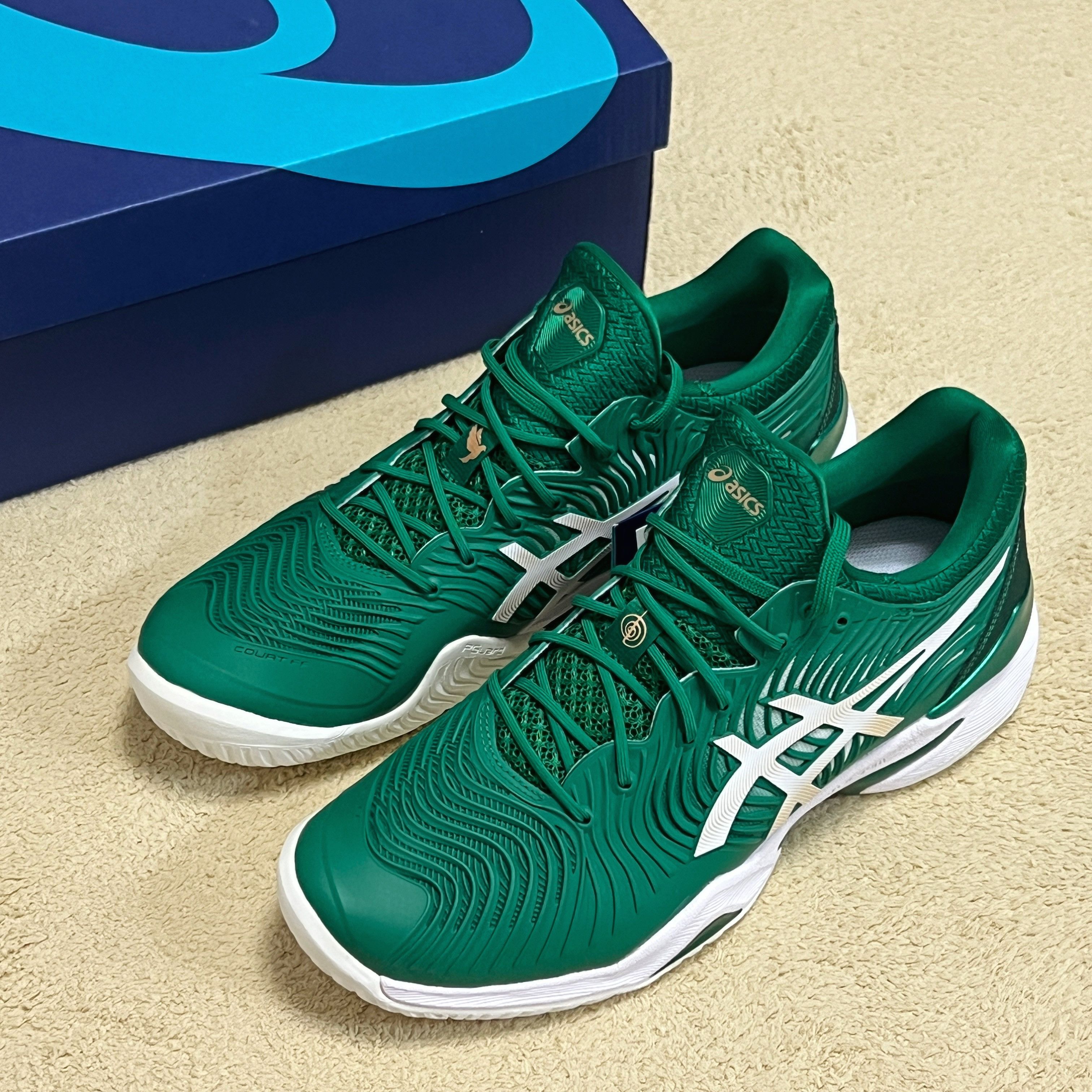 Asics ASICS Court FF Novak 2020 KALE/WHITE (1041A089-301) Size US 10 / EU 43 - 2 Thumbnail