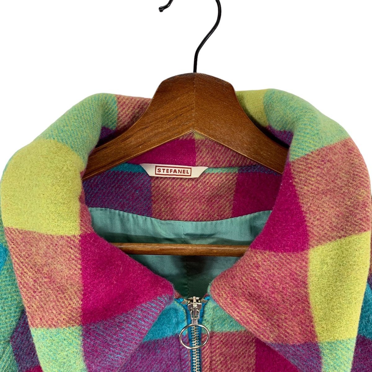 Designer VINTAGE STEFANEL MADE IN ITALY WOOL JACKET WOMEN Size M / US 6-8 / IT 42-44 - 6 Thumbnail