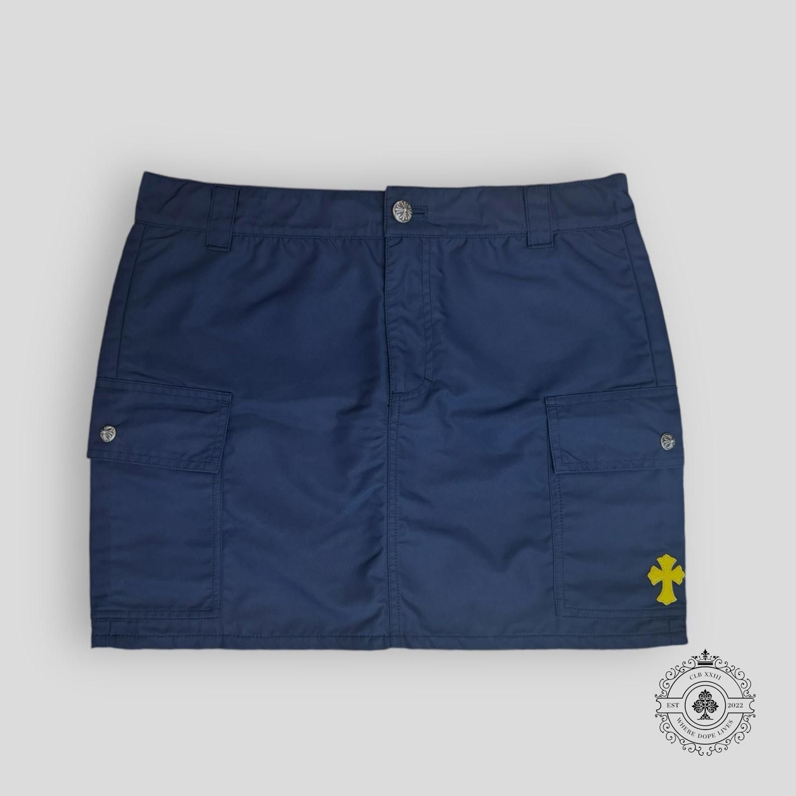 Chrome Hearts Chrome Hearts Nylon Cargo Skirt in Navy Size ONE SIZE - 1 Thumbnail