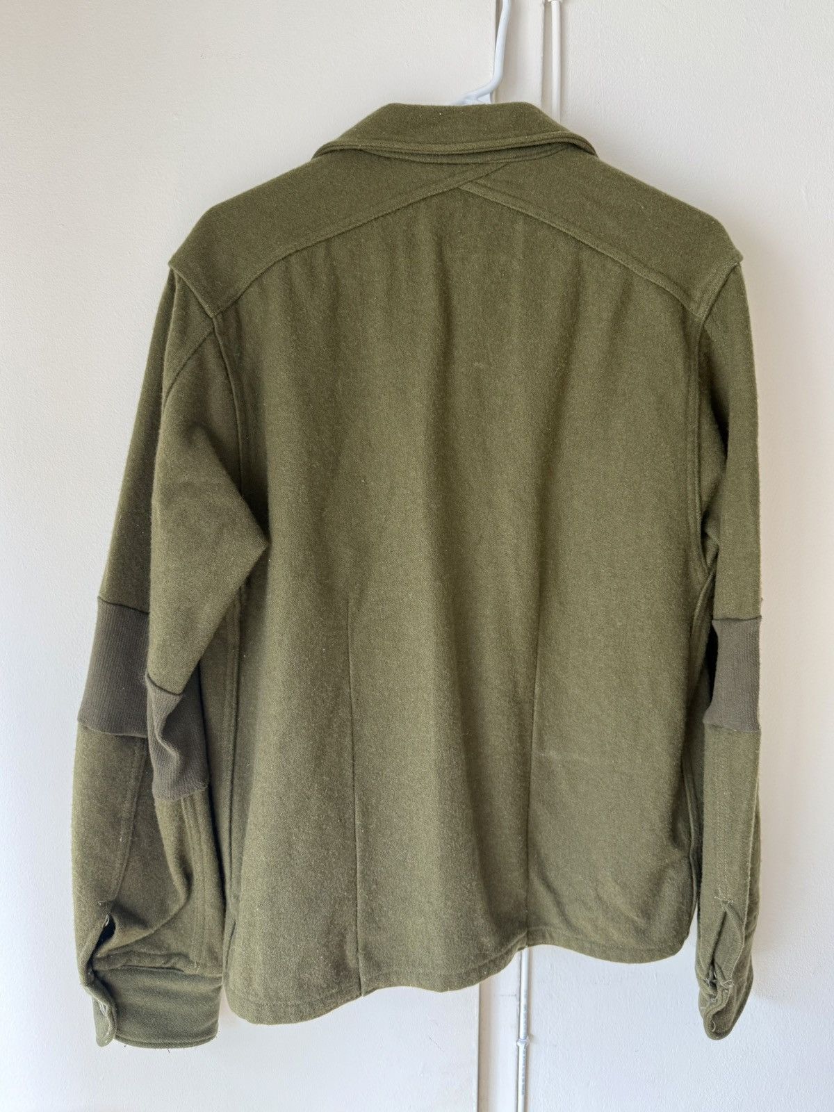 Vintage Vintage Military Wool Button Up Shirt Olive Green Size US M / EU 48-50 / 2 - 6 Thumbnail