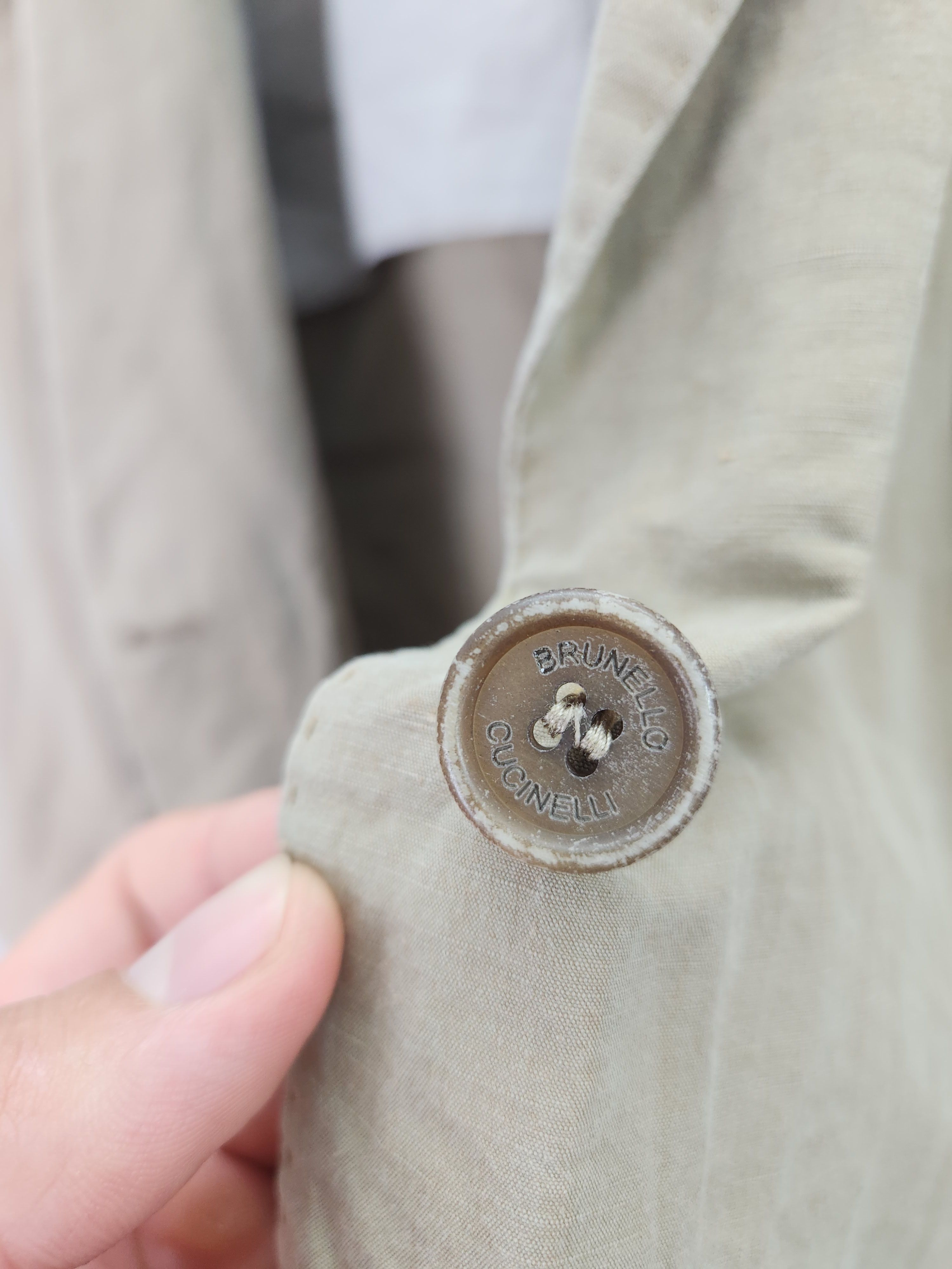 Brunello Cucinelli Brunello cucinelli cotton beige jacket button ups size L Size L / US 10 / IT 46 - 15 Thumbnail
