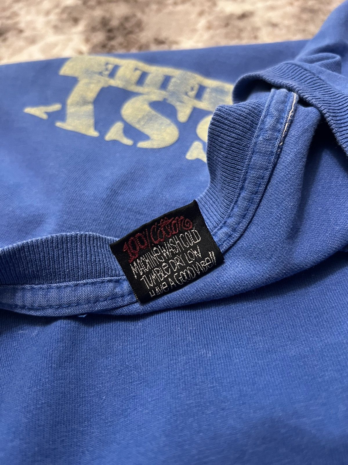 Stussy × Vintage Vintage 90s Stussy Bank File Rare T-shirt Size US L / EU 52-54 / 3 - 12 Thumbnail