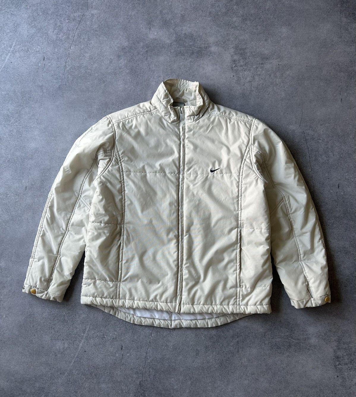 Nike Vintage Nike white puffer jacket mens grail Size US M / EU 48-50 / 2 - 1 Thumbnail