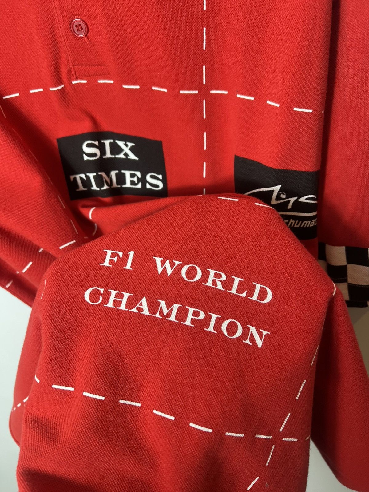 Ferrari Vintage Michael Schumacher 2003 Racing F1 World Champion tee Size US XL / EU 56 / 4 - 9 Thumbnail
