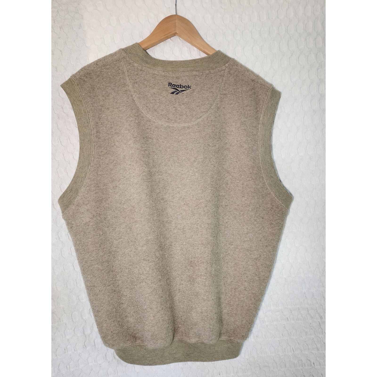 Reebok Vintage Reebok Sweater Vest Men's L Green Chunky V-Neck Golf Size US L / EU 52-54 / 3 - 2 Thumbnail