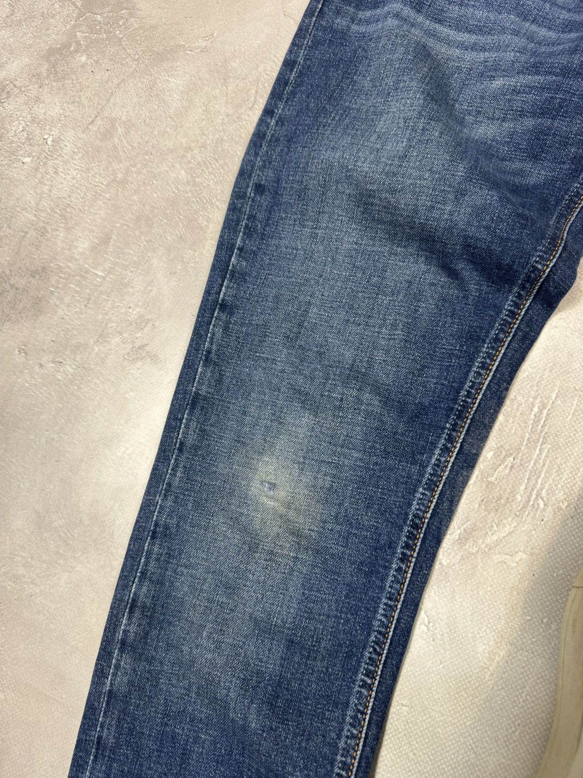 Nudie Jeans Nidie Jeans Skini Lin Distressed Pants Size US 32 / EU 48 - 14 Thumbnail