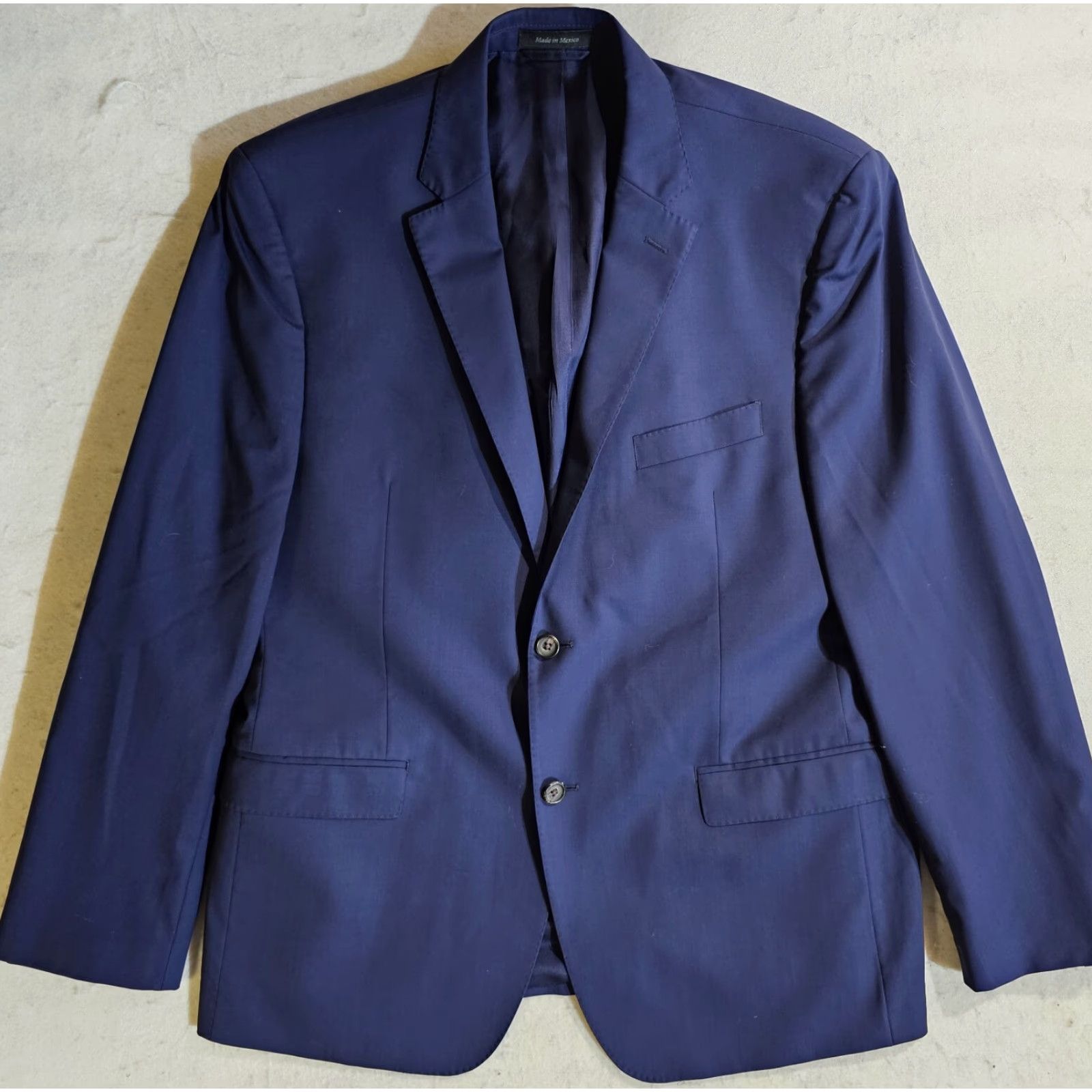 Ralph Lauren Ralph Lauren Signature Black Label Blazer 100% Wool Mens 46R Blue Suit Coat Size 46R - 2 Thumbnail