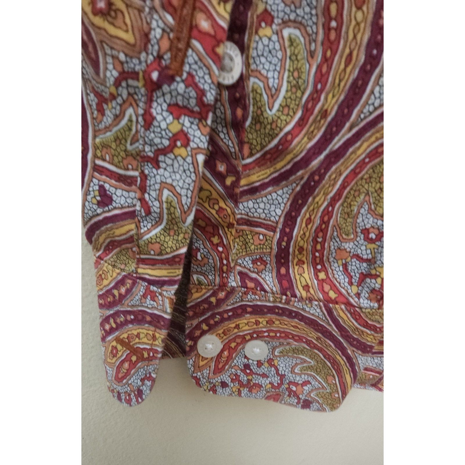 Alan Flusser Alan Flusser Button Down Shirt Botanical Paisley Floral Deer Size US XL / EU 56 / 4 - 5 Thumbnail